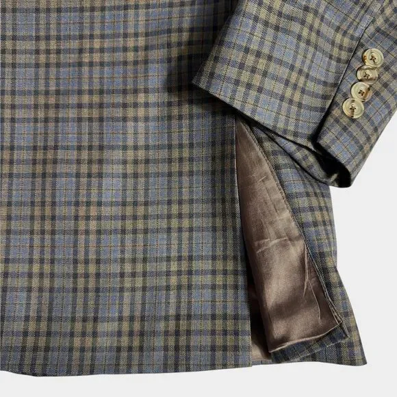 Corporate image TOM JAMES Mens Blazer Sport Coat 2-Button Jacket 46R Blue Wool
